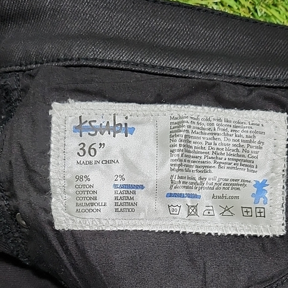 Ksubi Charcoal Denim Pants Designer - Picture 10 of 10